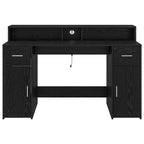 Schreibtisch Schwarze Eiche 140 x 55 x 91 cm Holzwerkstoff