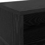 Schreibtisch mit Regal Schwarz Eichen-Optik 130 x 130 x 91 cm