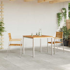 Garten Essgruppe 3 pcs Braun Massivholz Akazie