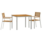 Garten Essgruppe 3 pcs Braun Massivholz Akazie