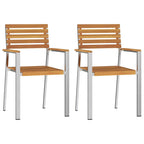 Garten Essgruppe 3 pcs Braun Massivholz Akazie
