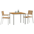 Garten Essgruppe 3 pcs Braun Massivholz Akazie