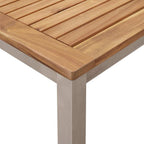 Garten Essgruppe 3 pcs Braun Massivholz Teak