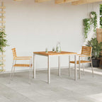 Garten Essgruppe 3 pcs Braun Massivholz Teak