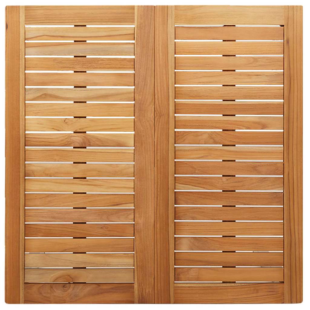 Garten Essgruppe 3 pcs Braun Massivholz Teak