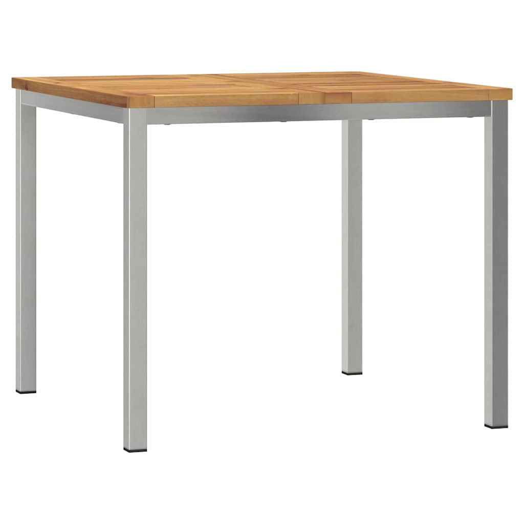 Outdoortisch-Set 5 pcs Braun Massivholz Akazie