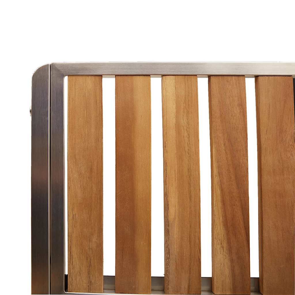 Outdoortisch-Set 7 pcs Braun Massivholz Akazie