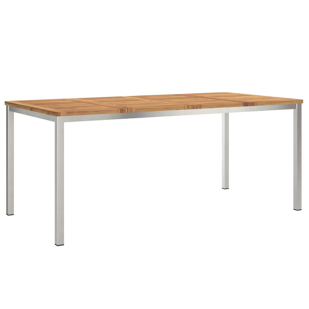 Outdoortisch-Set 7 pcs Braun Massivholz Akazie