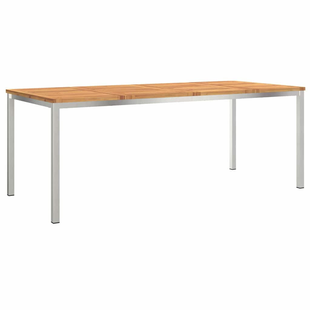 Outdoortisch-Set 7 pcs Braun Massivholz Akazie