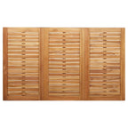Outdoortisch-Set 5 pcs Braun Massivholz Teak