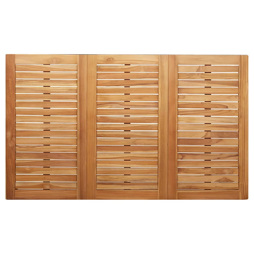 Outdoortisch-Set 5 pcs Braun Massivholz Teak