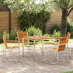 Garten Essgruppe 5 pcs Braun Massivholz Akazie