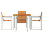 Garten Essgruppe 5 pcs Braun Massivholz Akazie