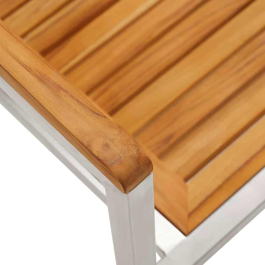 Garten Essgruppe 7 pcs Braun Massivholz Akazie