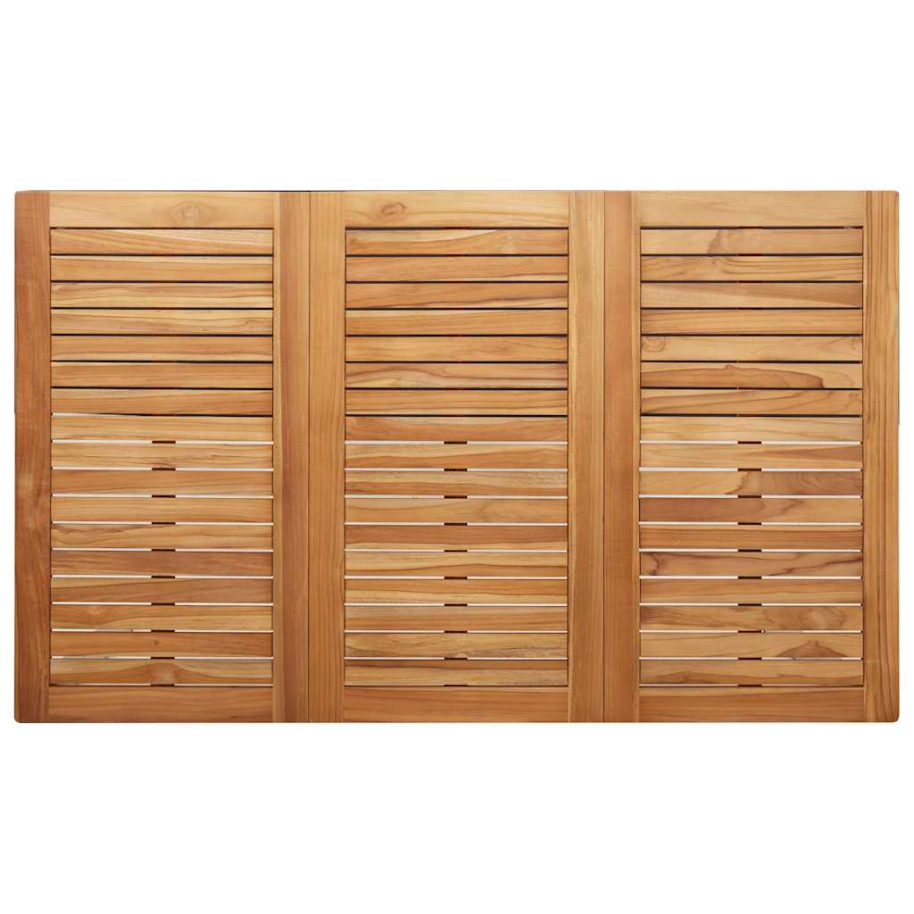 Garten Essgruppe 7 pcs Braun Massivholz Teak