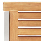 Garten Essgruppe 9 pcs Braun Massivholz Teak
