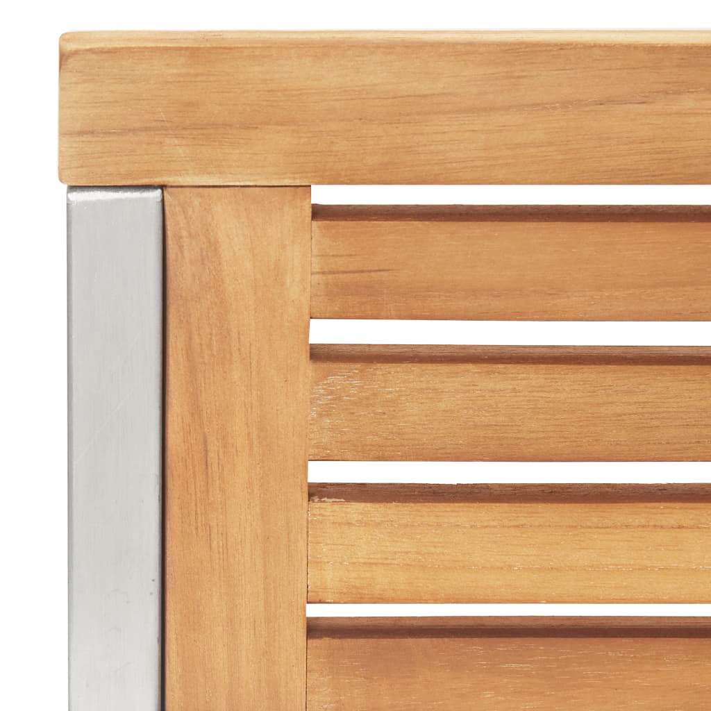 Garten Essgruppe 9 pcs Braun Massivholz Teak