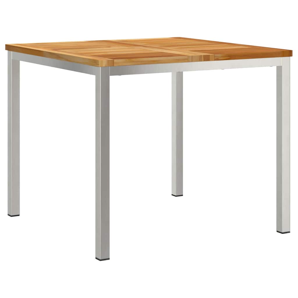 Garten Essgruppe 5 pcs Braun Massivholz Teak