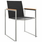 Garten Essgruppe 5 pcs Braun Massivholz Teak