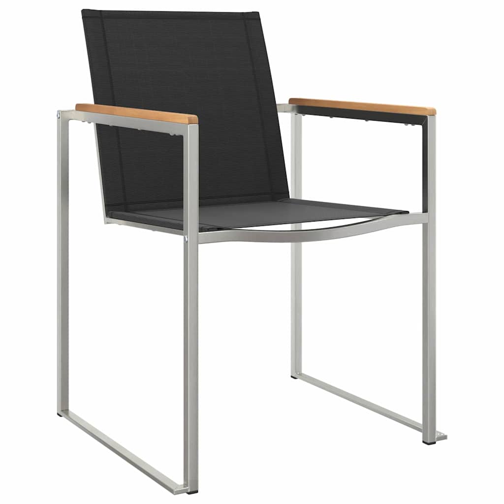 Garten Essgruppe 5 pcs Braun Massivholz Teak