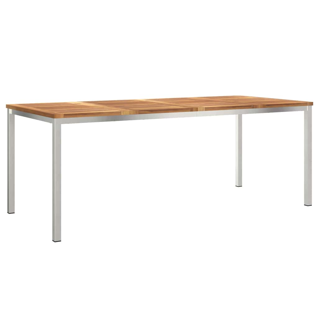 Garten Essgruppe 7 pcs Braun Massivholz Teak