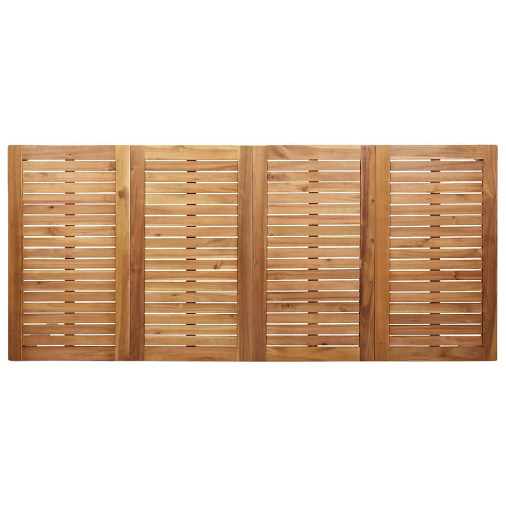 Garten Essgruppe 7 pcs Braun Massivholz Teak