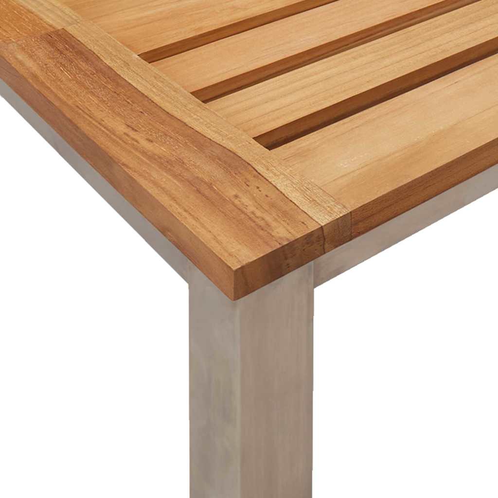 Garten Essgruppe 3 pcs Braun und Schwarz Massivholz Akazie