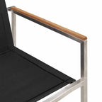Garten Essgruppe 3 pcs Braun und Schwarz Massivholz Akazie
