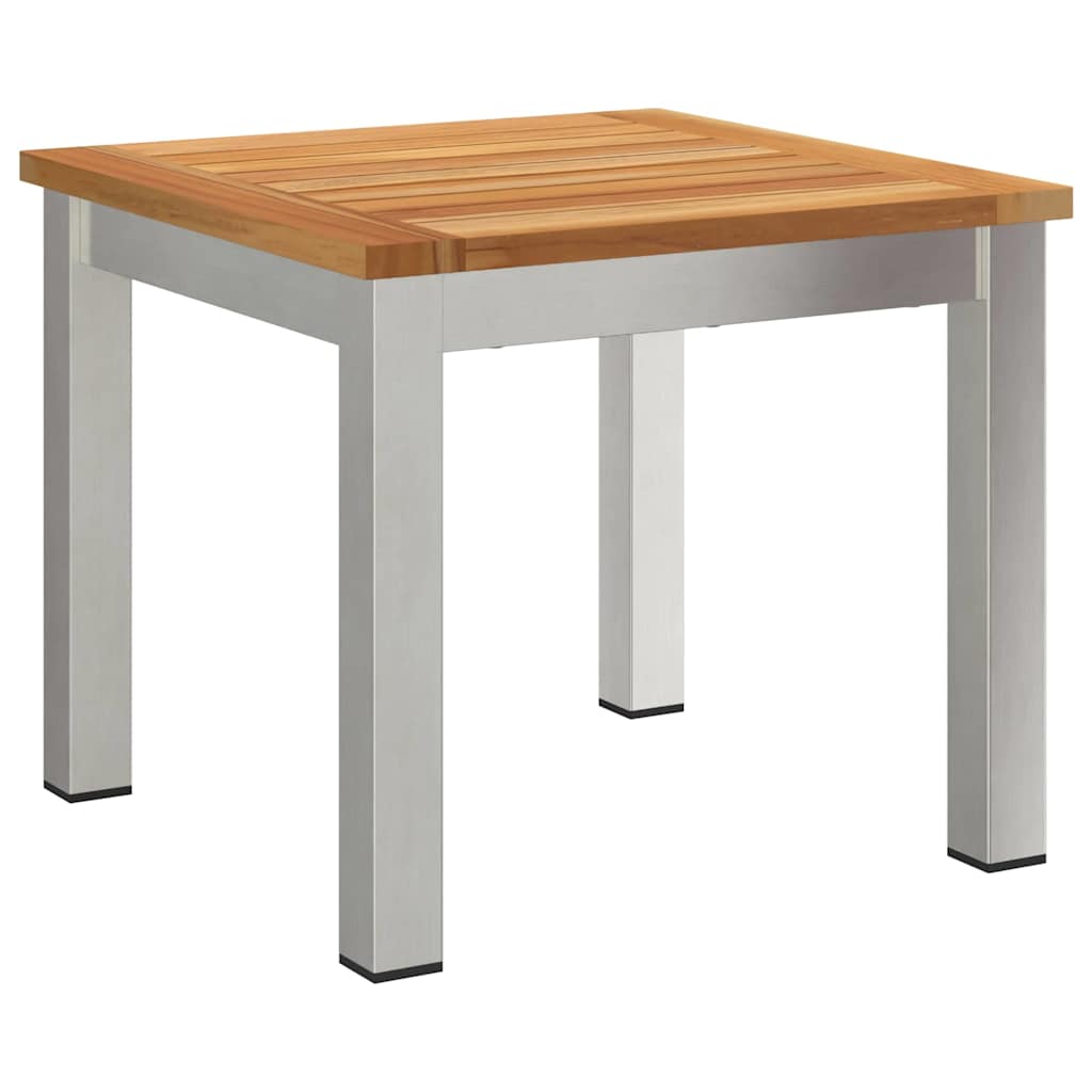 Garten Essgruppe 3 pcs Braun und Schwarz Massivholz Akazie