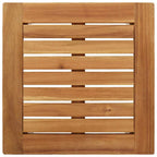 Garten Essgruppe 3 pcs Braun und Schwarz Massivholz Akazie