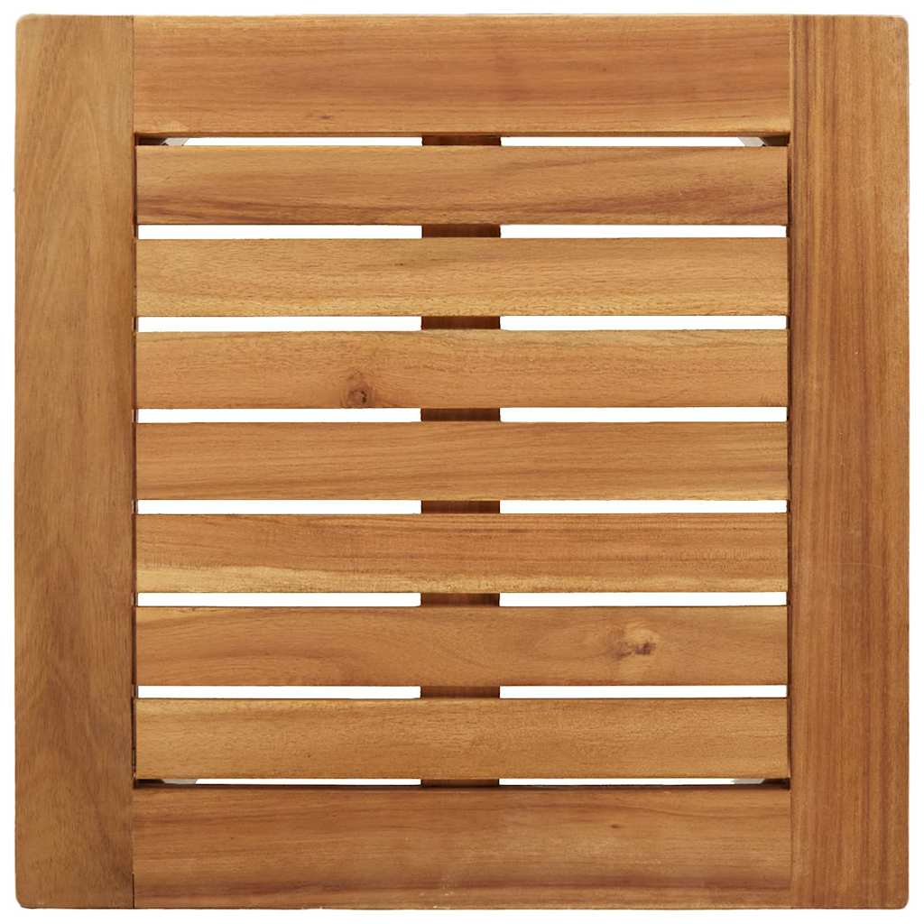 Garten Essgruppe 3 pcs Braun und Schwarz Massivholz Akazie