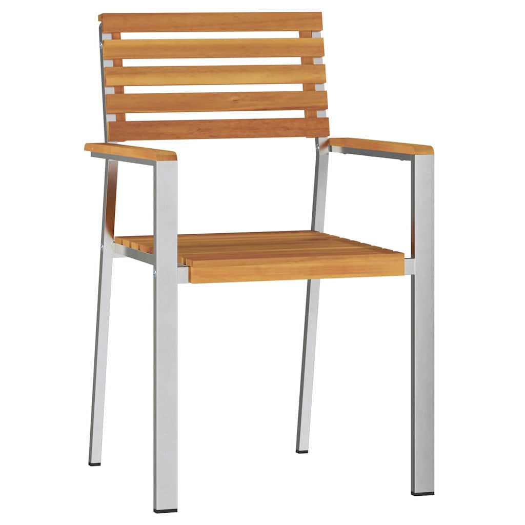 Gartenstuhl 6 pcs Öl-Natur 56 x 54,5 x 87 cm Massivholz Akazie