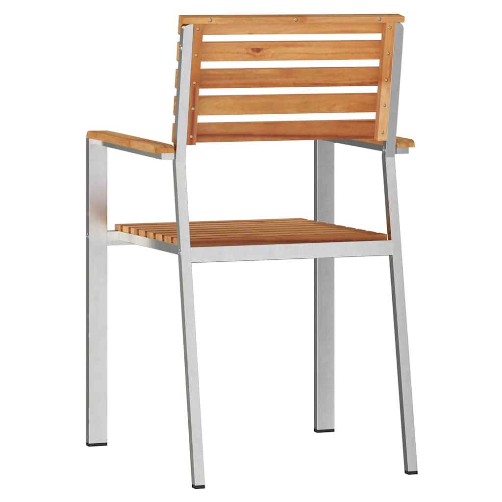 Gartenstuhl 8 pcs Öl-Natur 56 x 54,5 x 87 cm Massivholz Teak