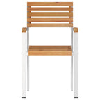 Gartenstuhl 8 pcs Öl-Natur 56 x 54,5 x 87 cm Massivholz Teak