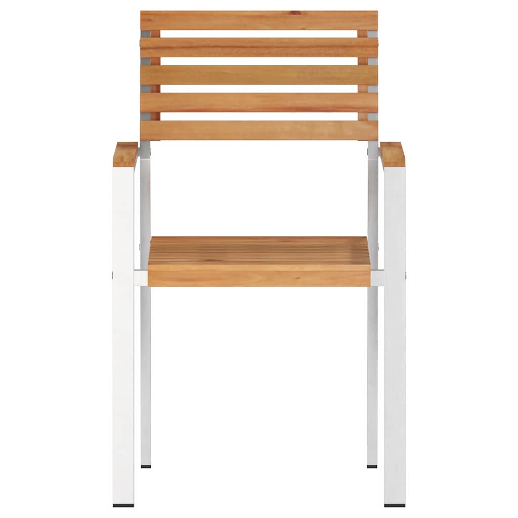 Gartenstuhl 8 pcs Öl-Natur 56 x 54,5 x 87 cm Massivholz Teak