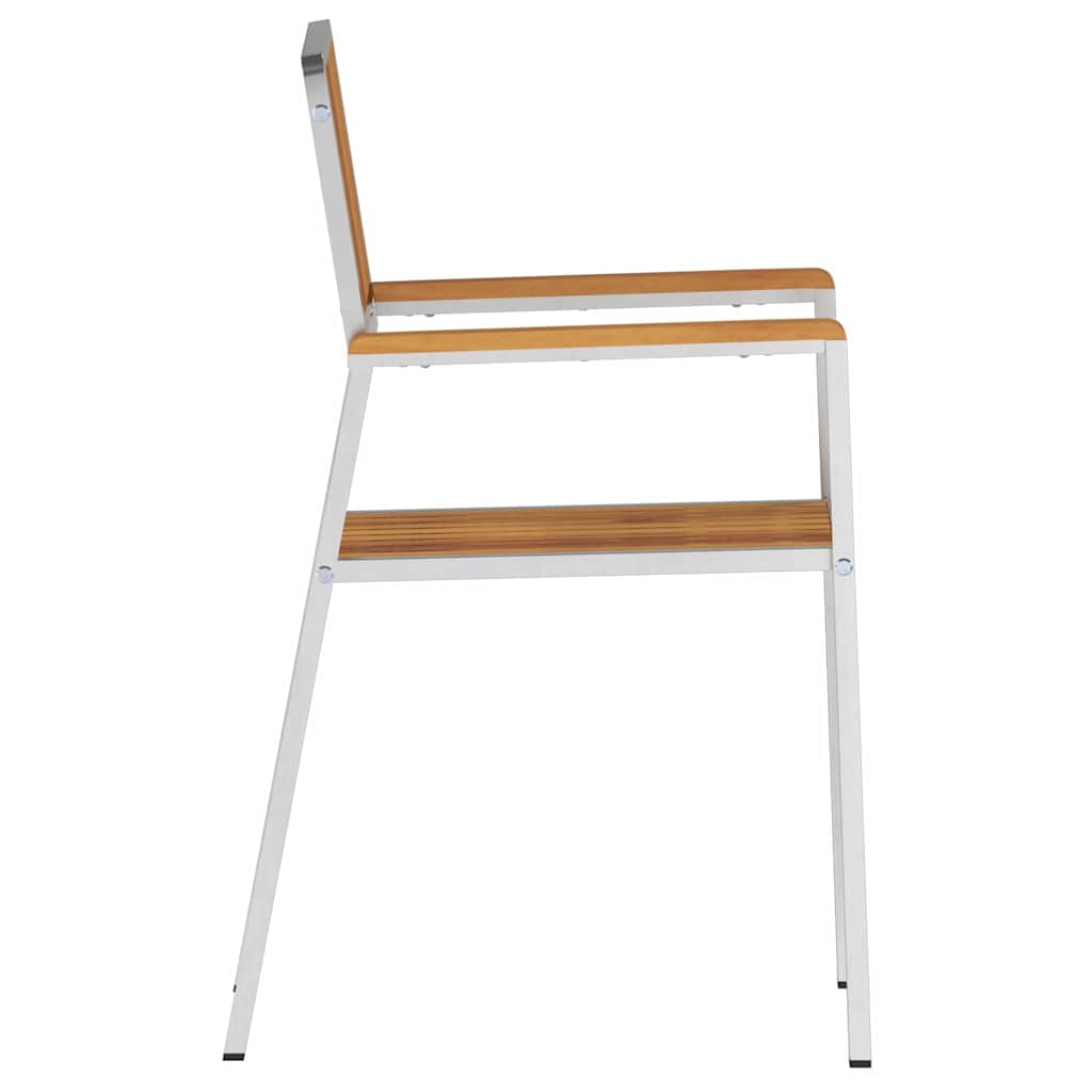 Gartenstuhl 6 pcs Braun 56 x 54,5 x 87 cm Massivholz Akazie
