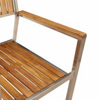 Gartenstuhl 8 pcs Braun 56 x 54,5 x 87 cm Massivholz Akazie