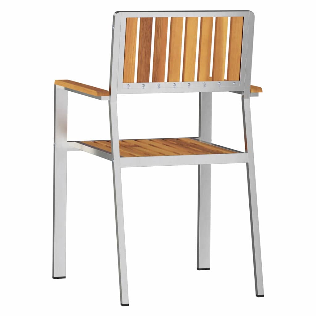 Gartenstuhl 8 pcs Braun 56 x 54,5 x 87 cm Massivholz Akazie