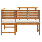 Gartenbänke Set 2 pcs Braun Massivholz Akazie