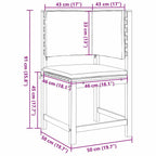 Gartenbänke Set 3 pcs Braun Massivholz Akazie