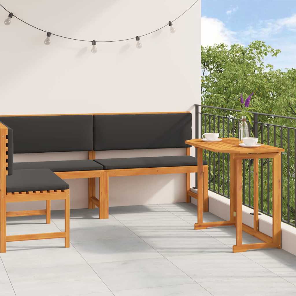 Gartenbänke Set 3 pcs Braun Massivholz Akazie