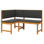 Gartenbänke Set 3 pcs Braun Massivholz Akazie