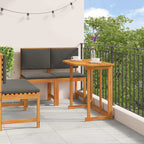 Garten Bistro Set 3 pcs Braun Massivholz Akazie