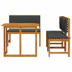 Garten Bistro Set 3 pcs Braun Massivholz Akazie