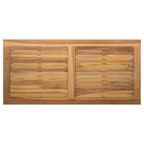 Gartensofa-set 3 pcs Natur Massivholz Teak