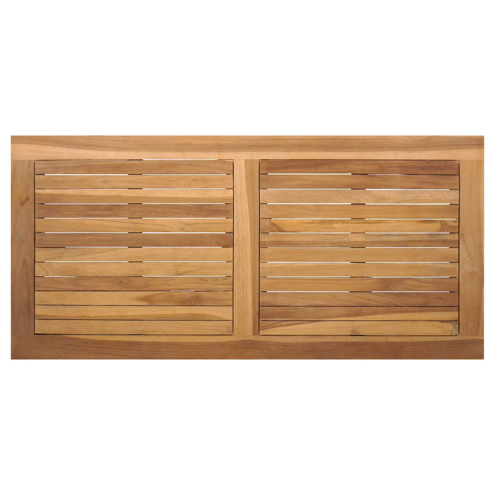 Gartensofa-set 3 pcs Natur Massivholz Teak
