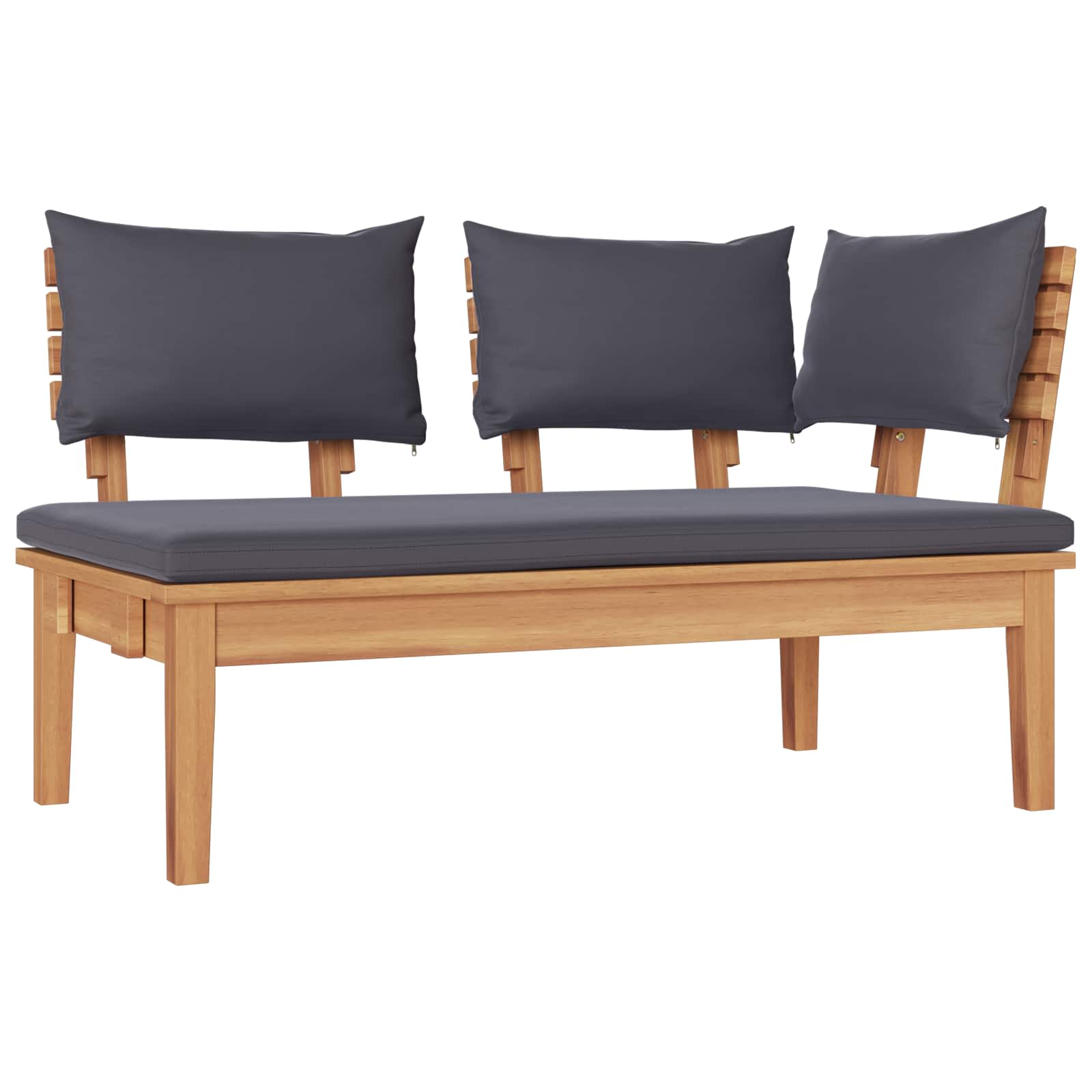 Gartensofa-set 5 pcs Braun und Grau
