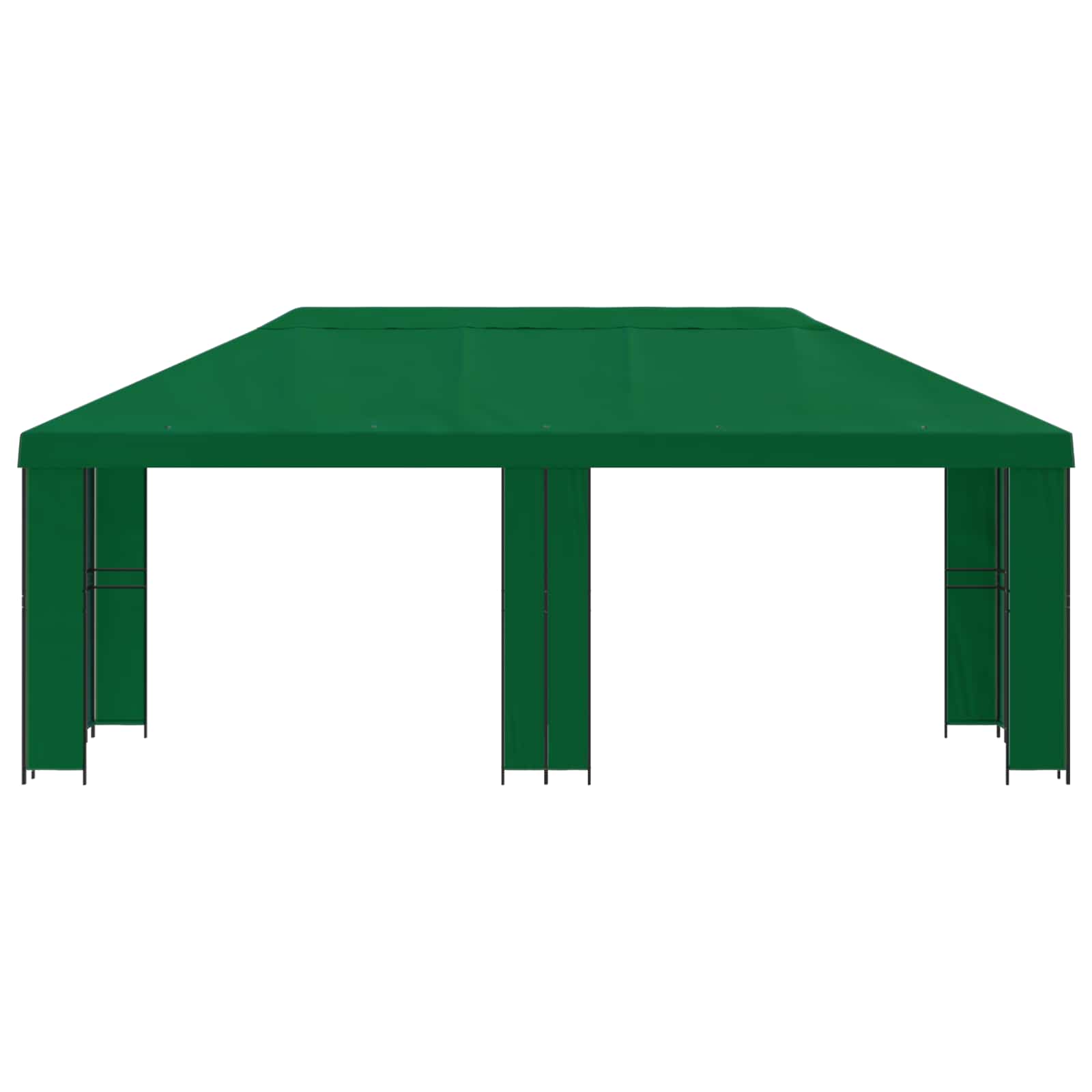 Garten Pavillon 6 x 3 m Grün Polyester und Stahl 190