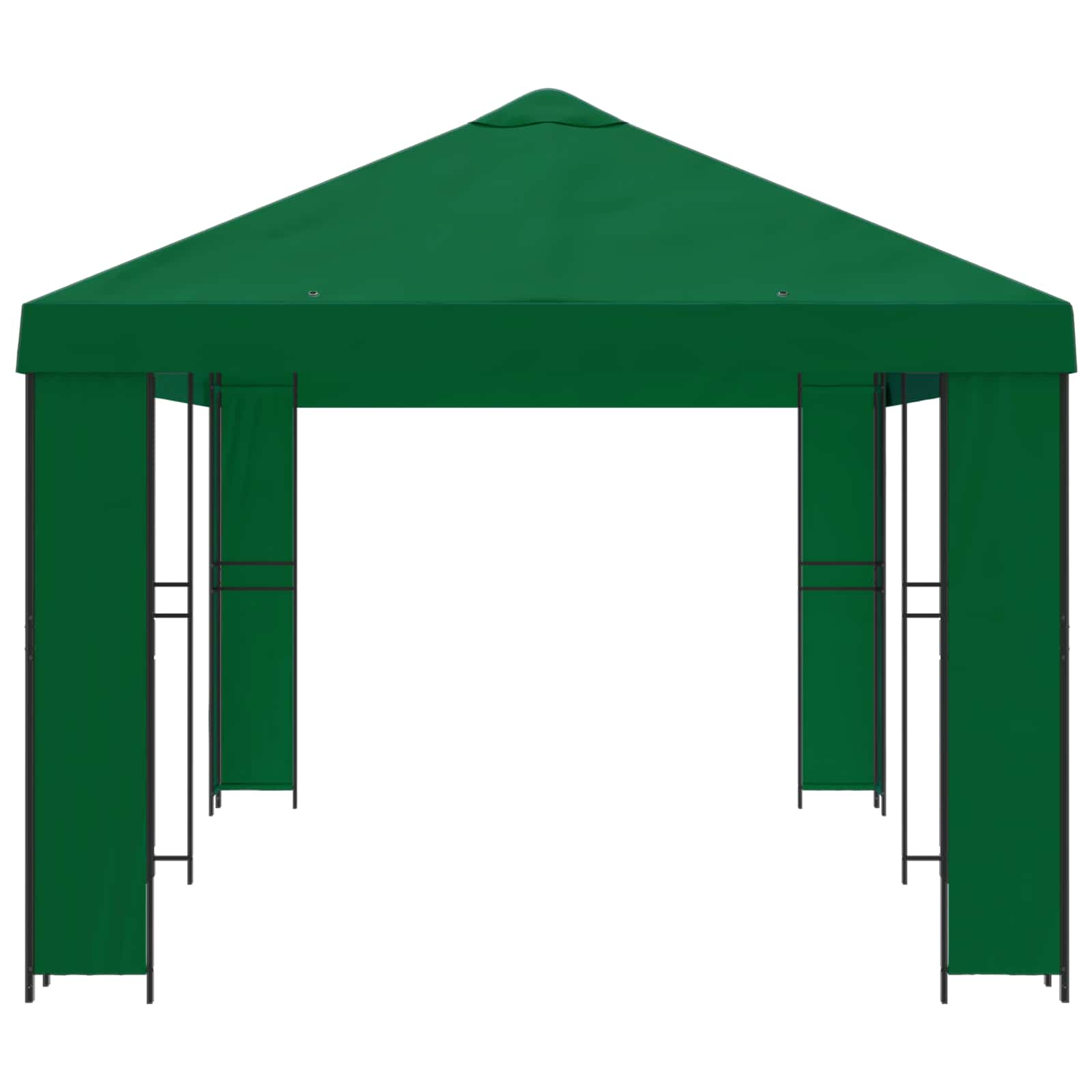 Garten Pavillon 6 x 3 m Grün Polyester und Stahl 190