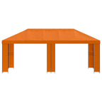 Garten Pavillon 6 x 3 m Orange Polyester und Stahl 190